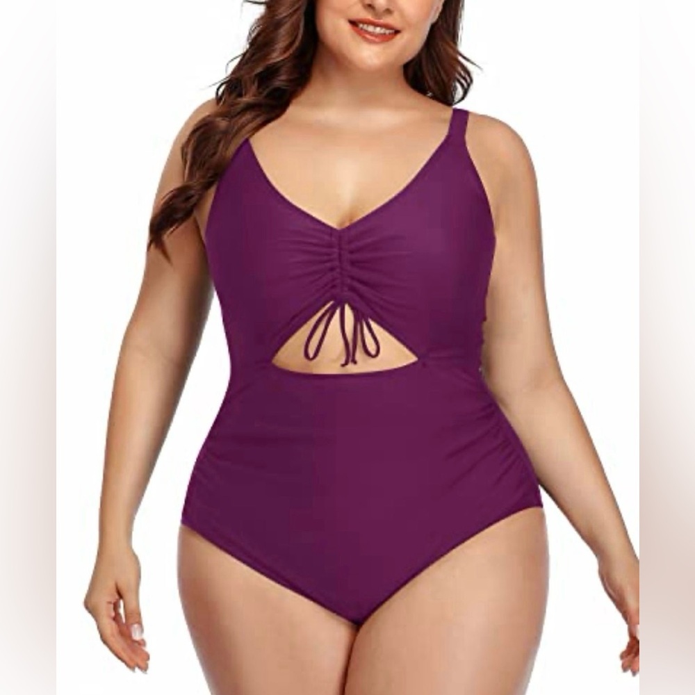 Cutout Plus Size Swimsuit